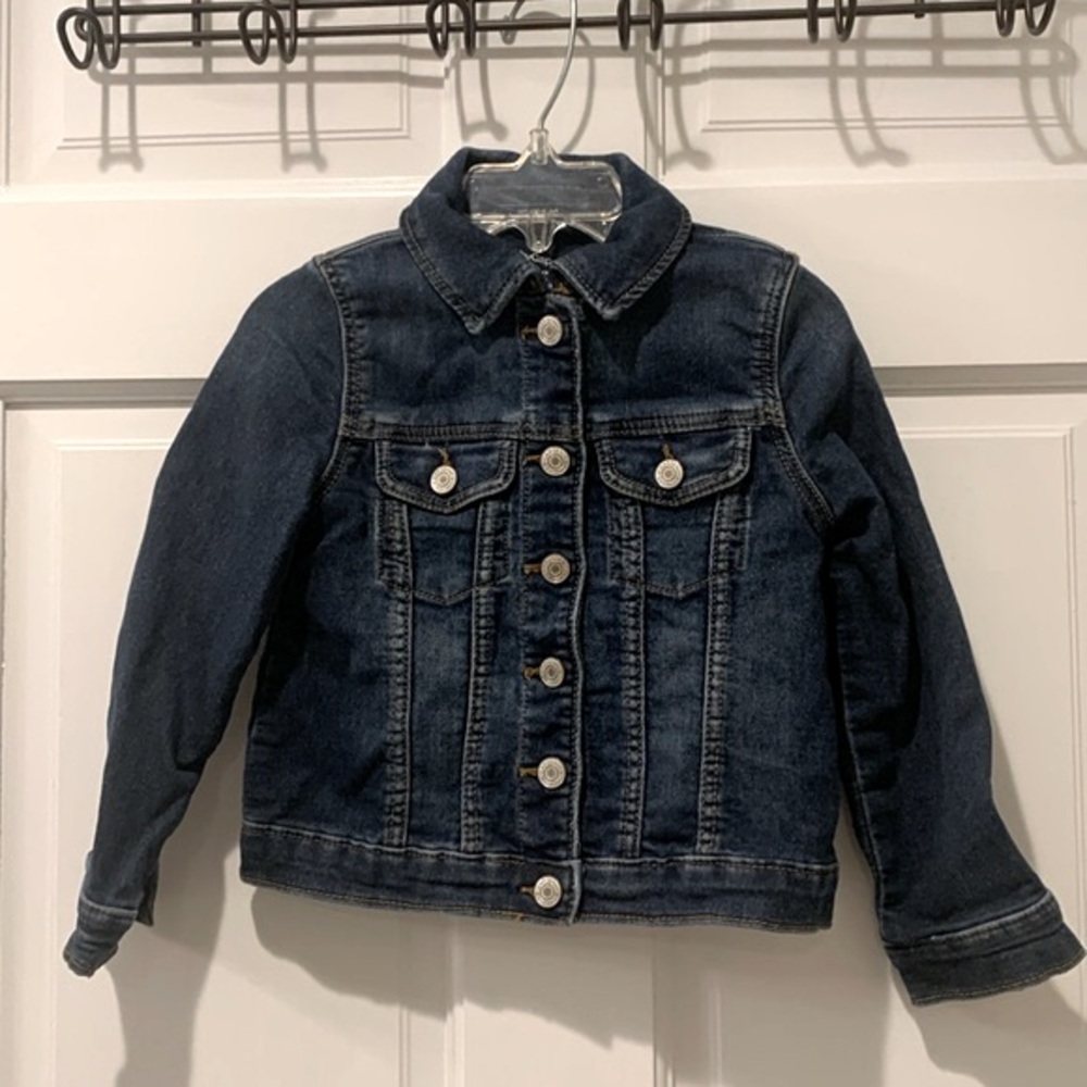 BabyGAP Child’s Jean Jacket Unisex Size 4 Blue Denim Coat Preschool GAP Kids